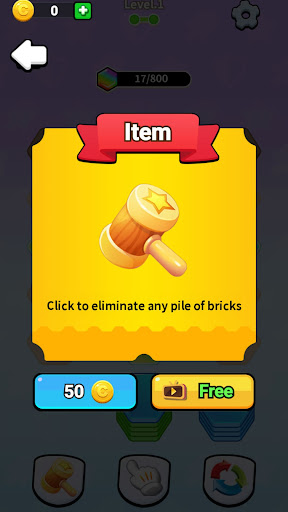 Hexagon Stacking Puzzle level with layered tiles